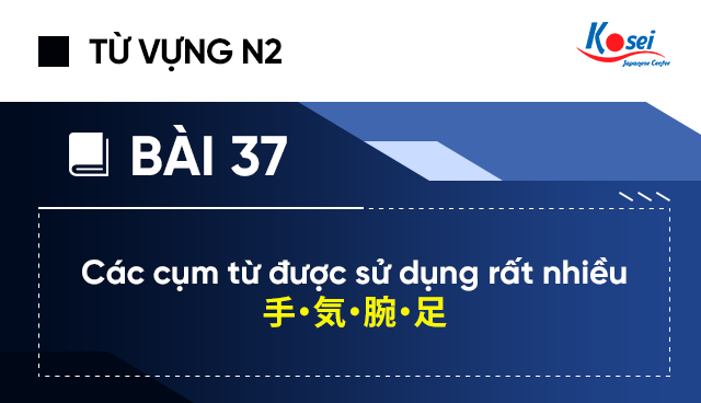 Từ vựng N2 - Bài 37: Các cụm từ được sử dụng rất nhiều 手・気・腕・足